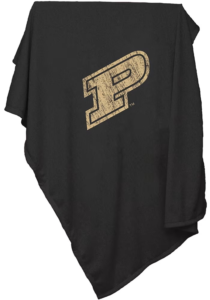 Boilermakers Black Logo Brands Screened Sweatshirt Sweatshirt Blanket