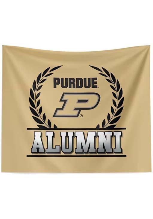 Gold Purdue Boilermakers Alumni 34xx40 Tapestry Blanket