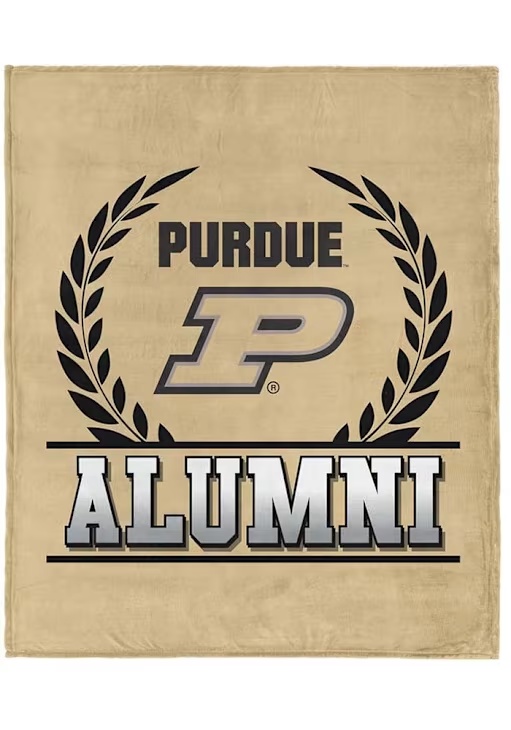 Gold Purdue Boilermakers Alumni Silk Touch Fleece Blanket