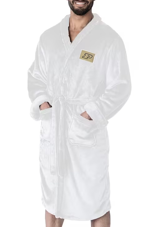 White Purdue Boilermakers L/XL Bathrobes