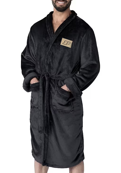 Black Purdue Boilermakers L/XL Bathrobes