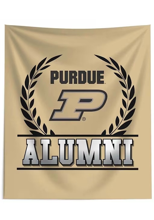 Gold Purdue Boilermakers Alumni 50x60 Tapestry Blanket