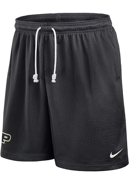 Mens Purdue Boilermakers Black Nike Primary Team Logo Player Shorts