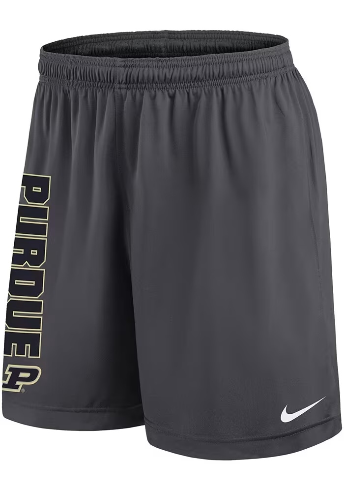 Mens Purdue Boilermakers Black Nike Primary Team Logo Player Shorts