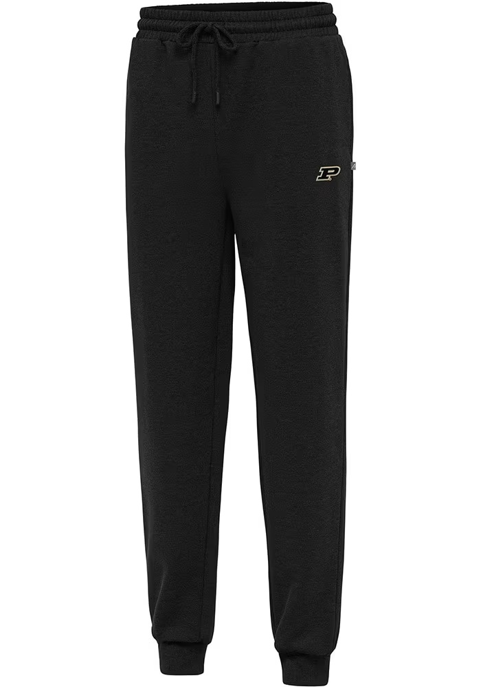 Mens Purdue Boilermakers Black Antigua Idol Sweatpants