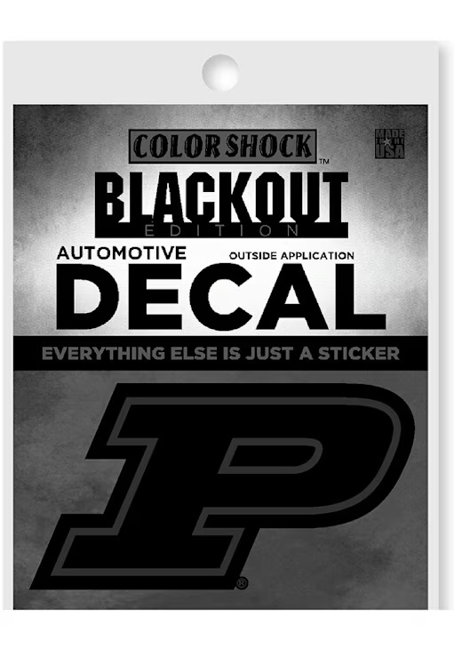Black Purdue Boilermakers Black Out Decal