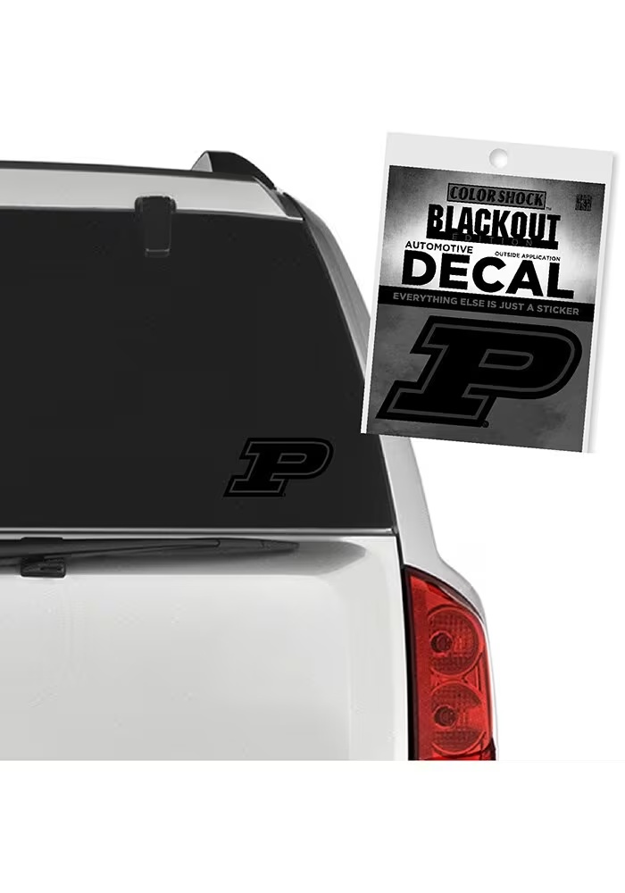 Black Purdue Boilermakers Black Out Decal