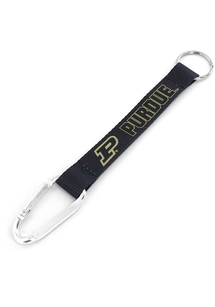 Gold Purdue Boilermakers Carabiner Keychain