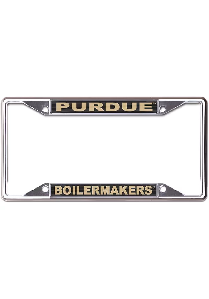 Purdue Boilermakers Black  Printed License Plate Frame