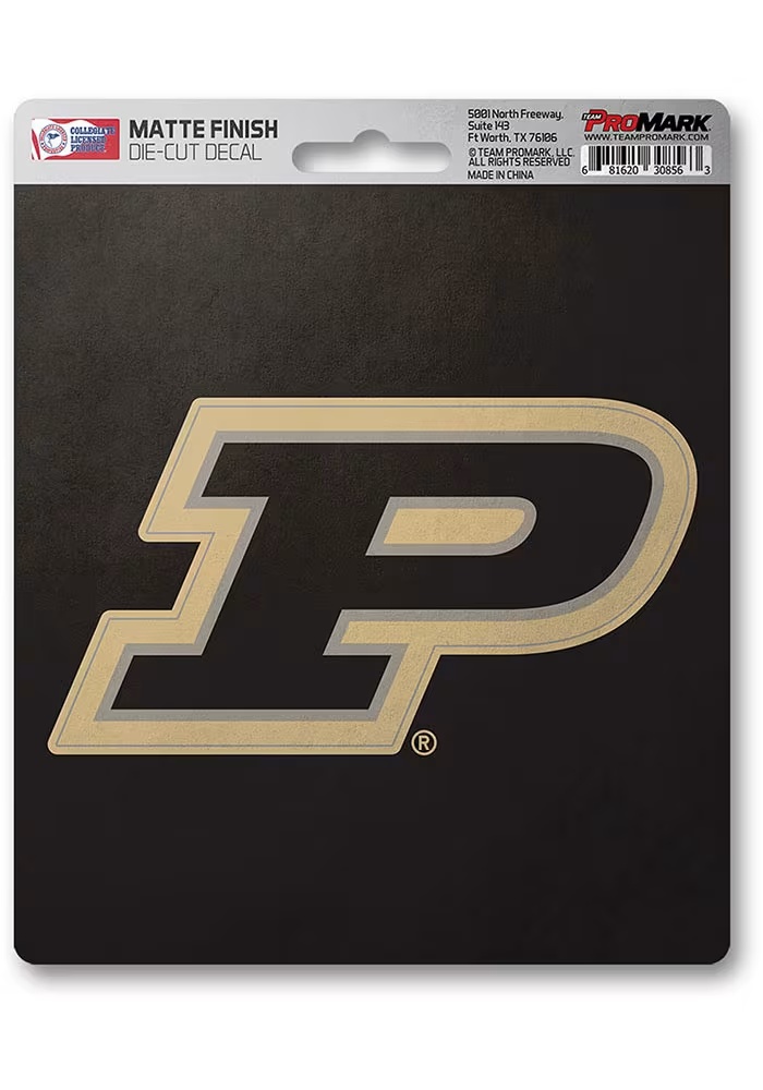 Gold Purdue Boilermakers Matte Decal