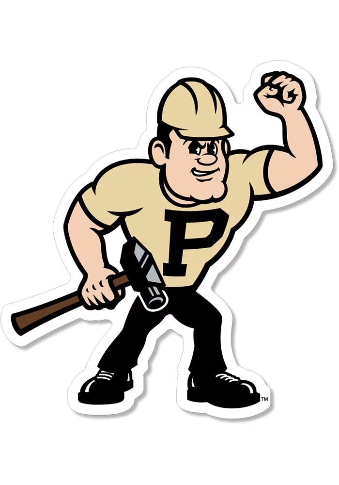 Purdue Boilermakers Black SM Purdue Pete Magnet