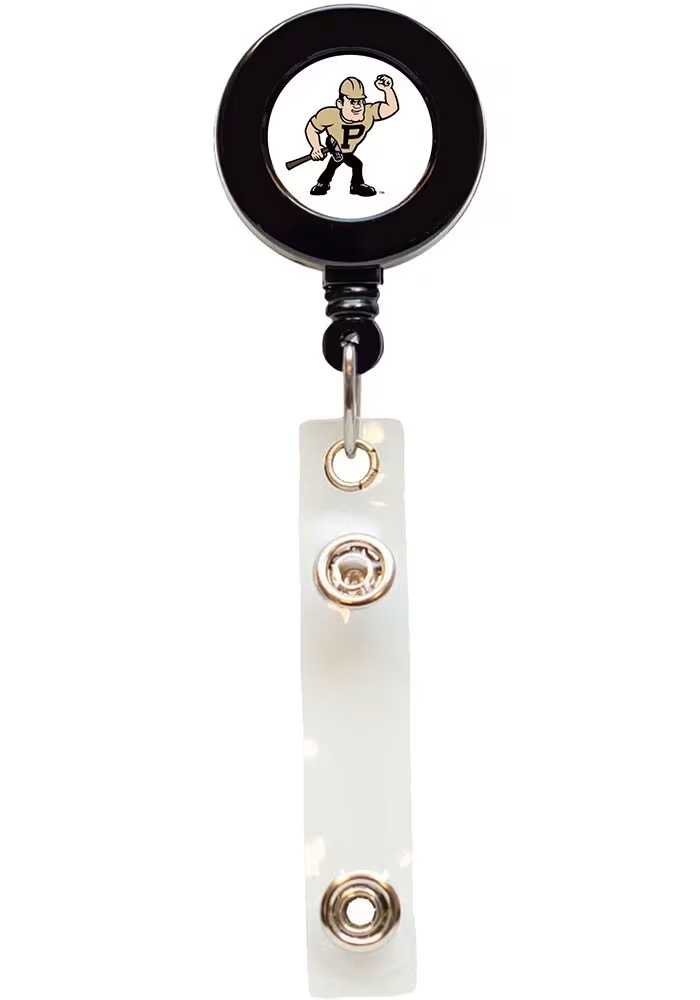 Black Purdue Boilermakers Opaque Vertical ID Badge Holder