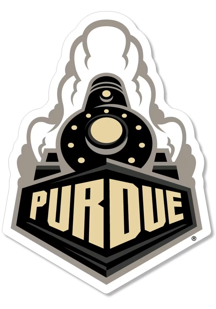 Purdue Boilermakers Black Md Train Magnet