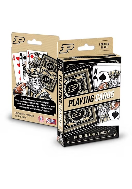 Black Purdue Boilermakers Classic Series Playing Cards