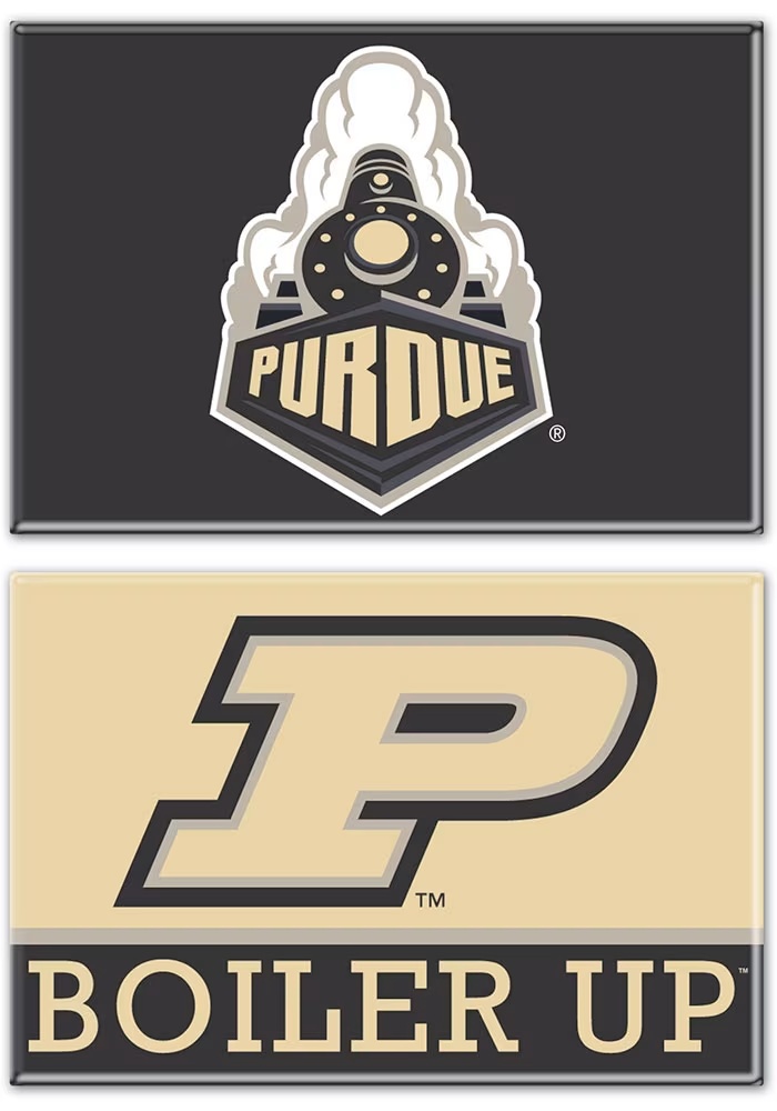 Black  Purdue Boilermakers 2pk Magnet