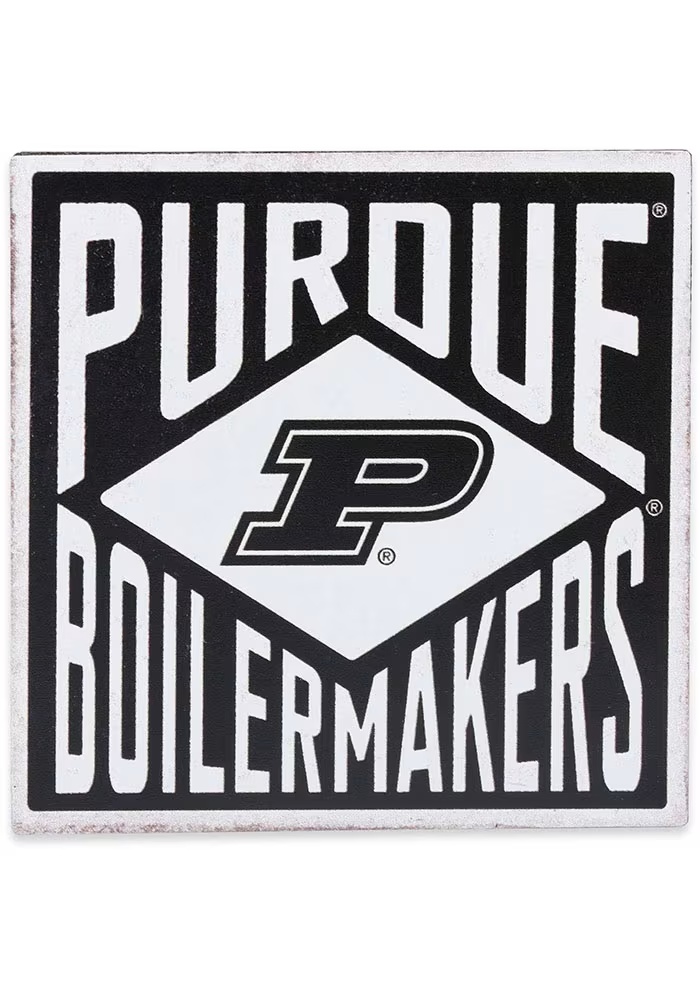 Purdue Boilermakers Gold Vintage Magnet