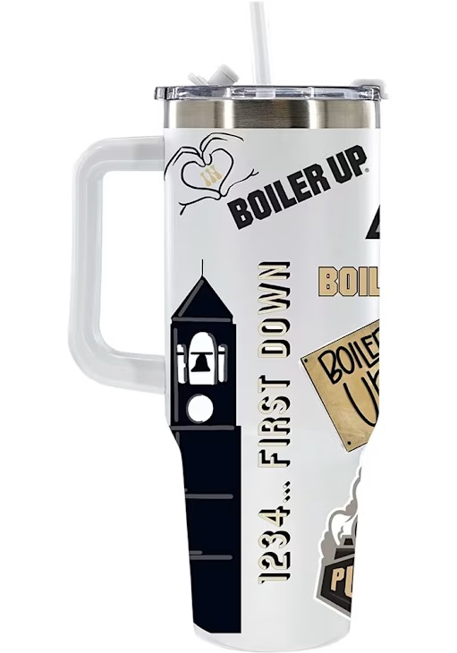 Gold Purdue Boilermakers 40oz Loco Colossal Stainless Steel Tumbler