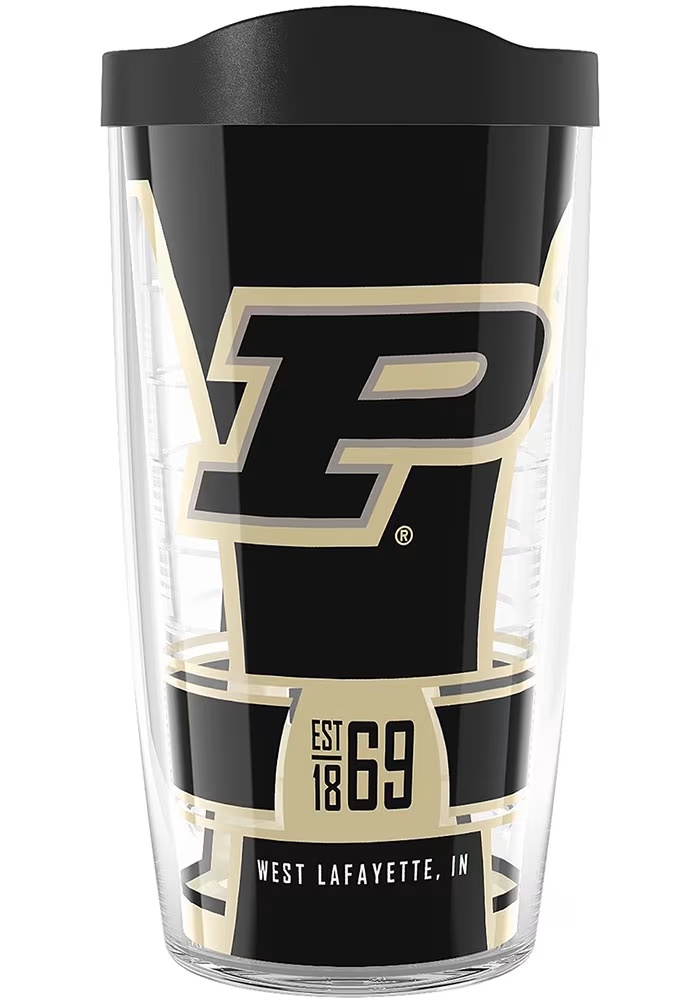Gold Purdue Boilermakers 16oz Spirit Tumbler