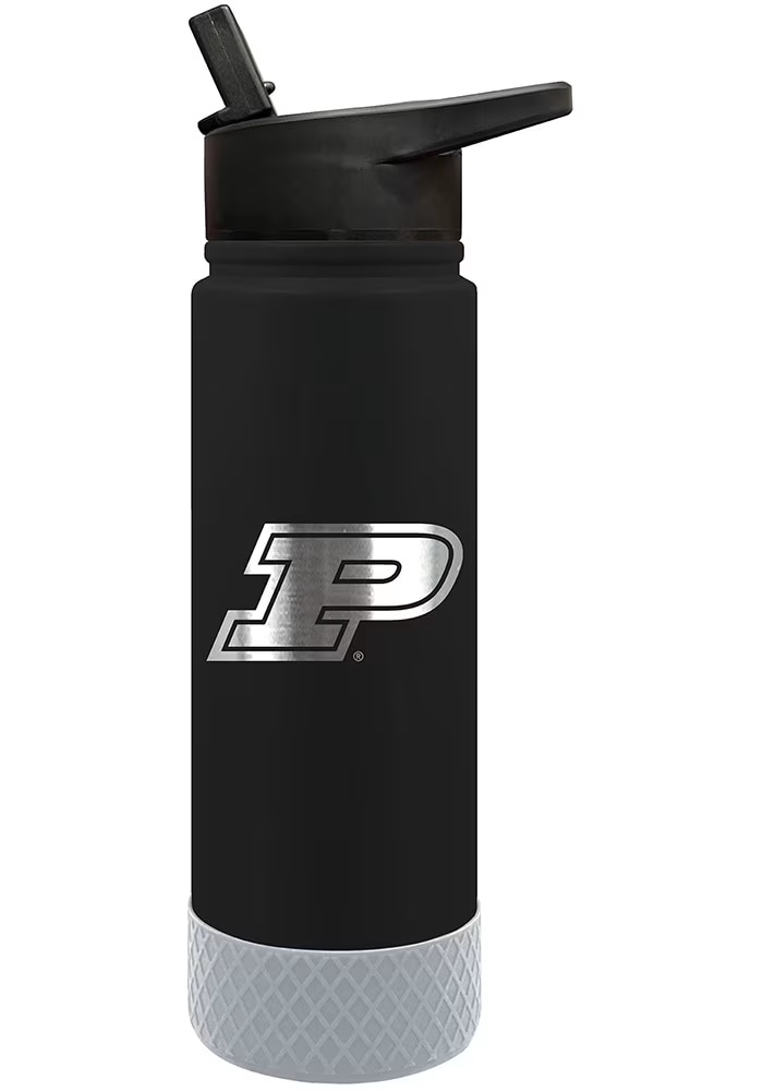 Black Purdue Boilermakers 24oz Jr Thrist Stainless Steel Bottle