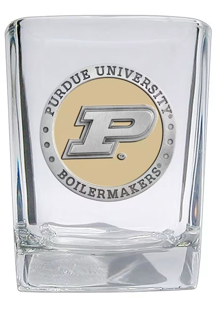 Black Purdue Boilermakers 1.5oz Square Shot Glass