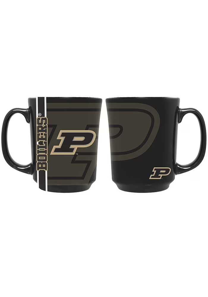 Black Purdue Boilermakers 11oz Reflective Ceramic Mug