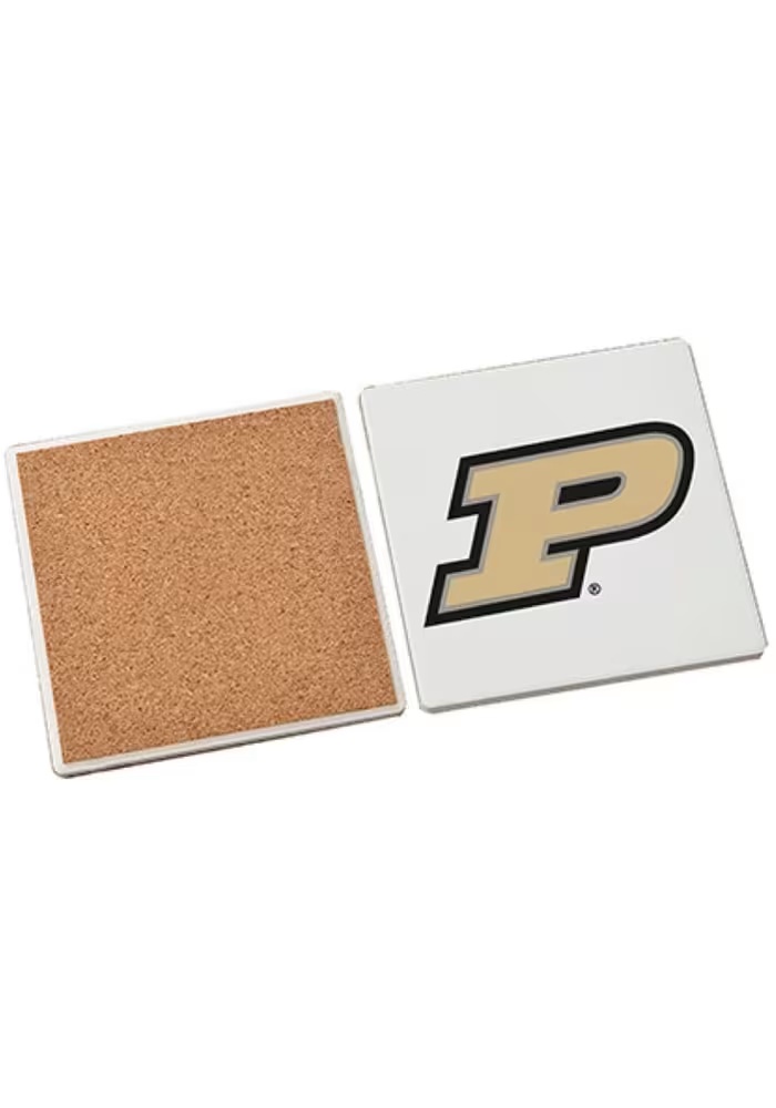 Gold Purdue Boilermakers Set of Four Graphic Coaster