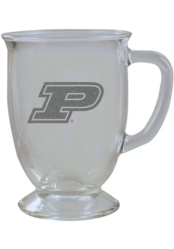 White Purdue Boilermakers 16 oz. Etched Pint Glass