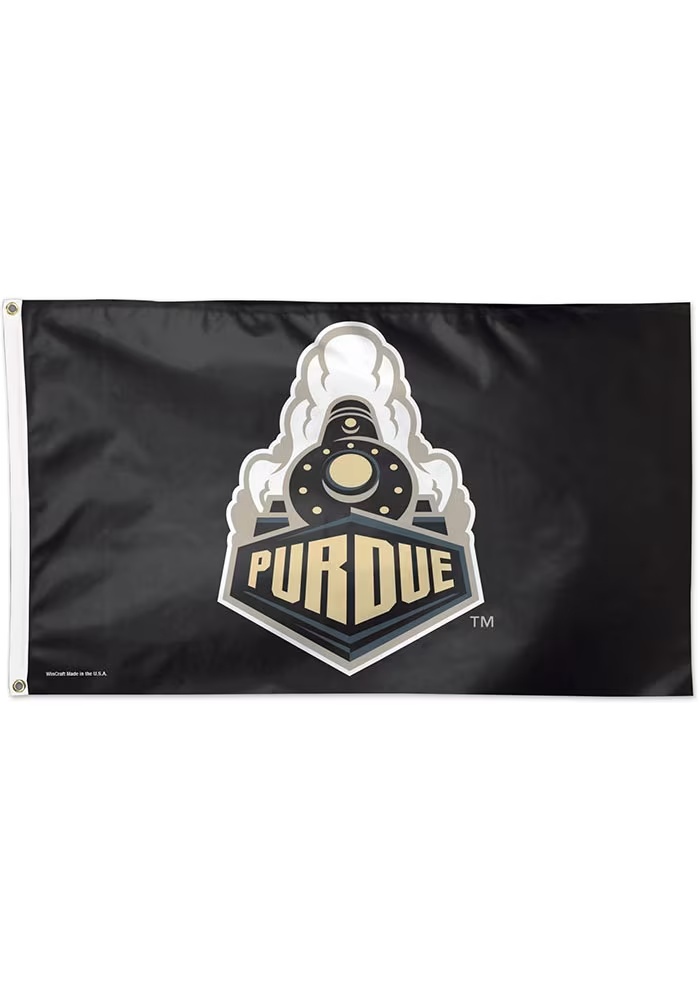 Gold Purdue Boilermakers 3x5 Feet Silk Screen Grommet Flag