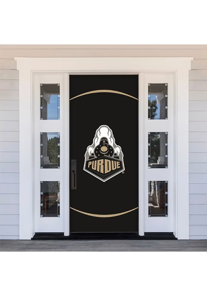 Black Purdue Boilermakers 36" x 80" Banner