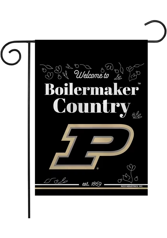 White Purdue Boilermakers 13x18 Garden Flag