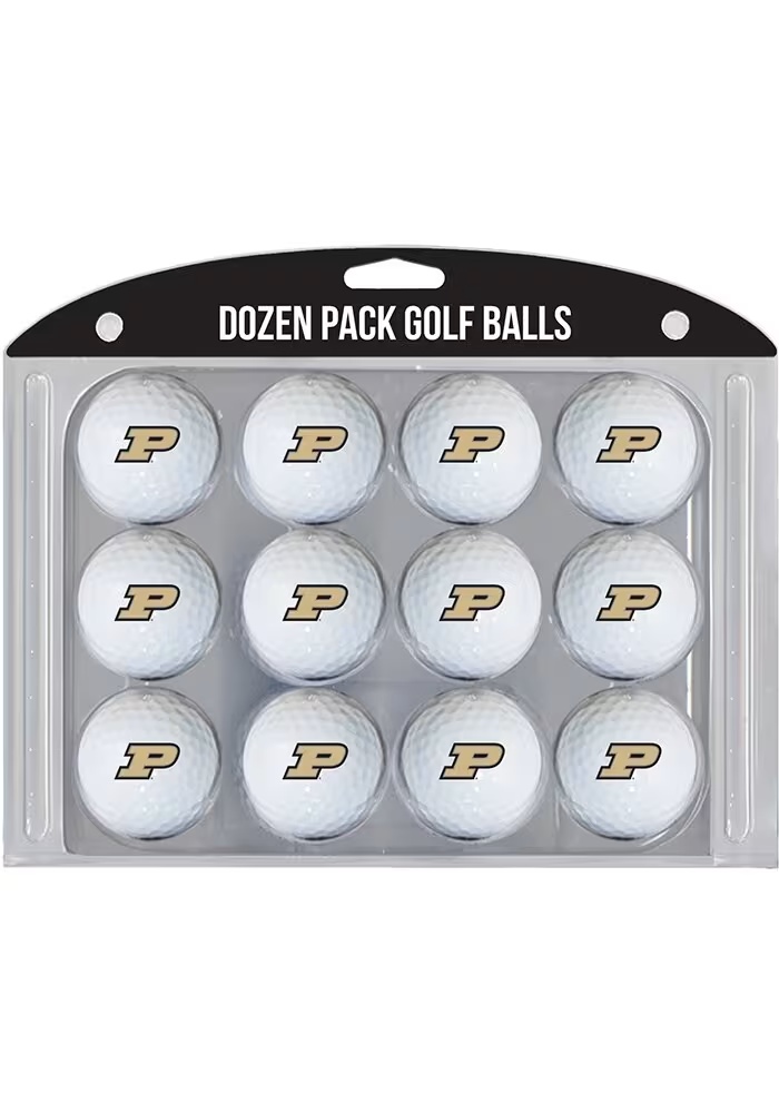 White Purdue Boilermakers Dozen Pack Golf Balls