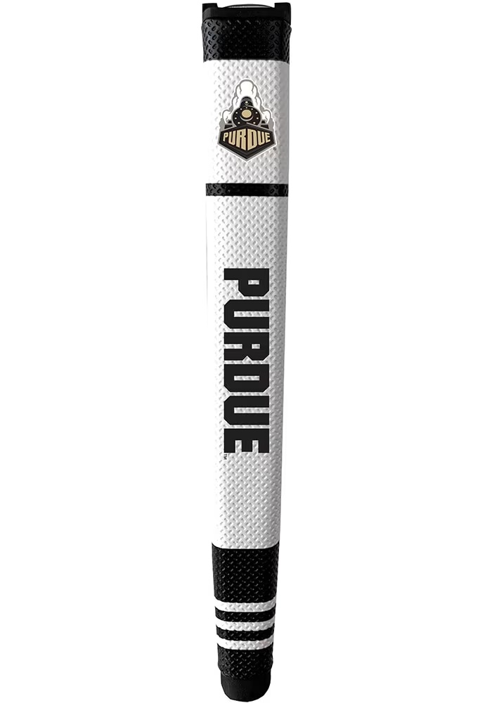 White Purdue Boilermakers Grip Stripe Putter Cover