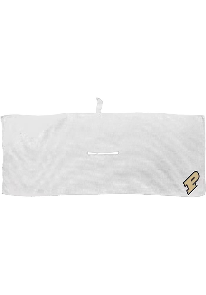 White Purdue Boilermakers Microfiber 16x40 Golf Towel