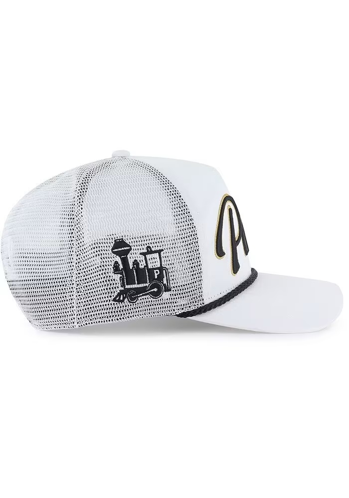 47 White Purdue Boilermakers OVERHAND MESH 47 HITCH Adjustable Hat