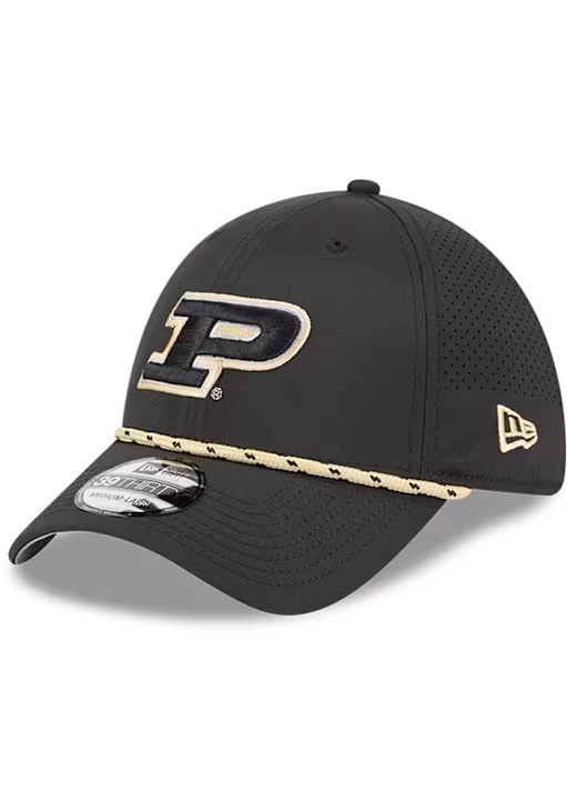 Purdue Boilermakers New Era Perform 39THIRTY Flex Hat - Black