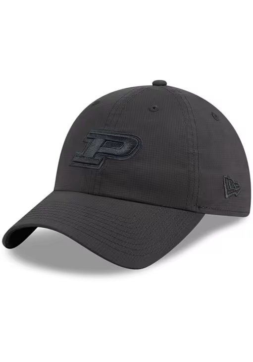 New Era Black Purdue Boilermakers Ripstop Casual Classic Adjustable Hat