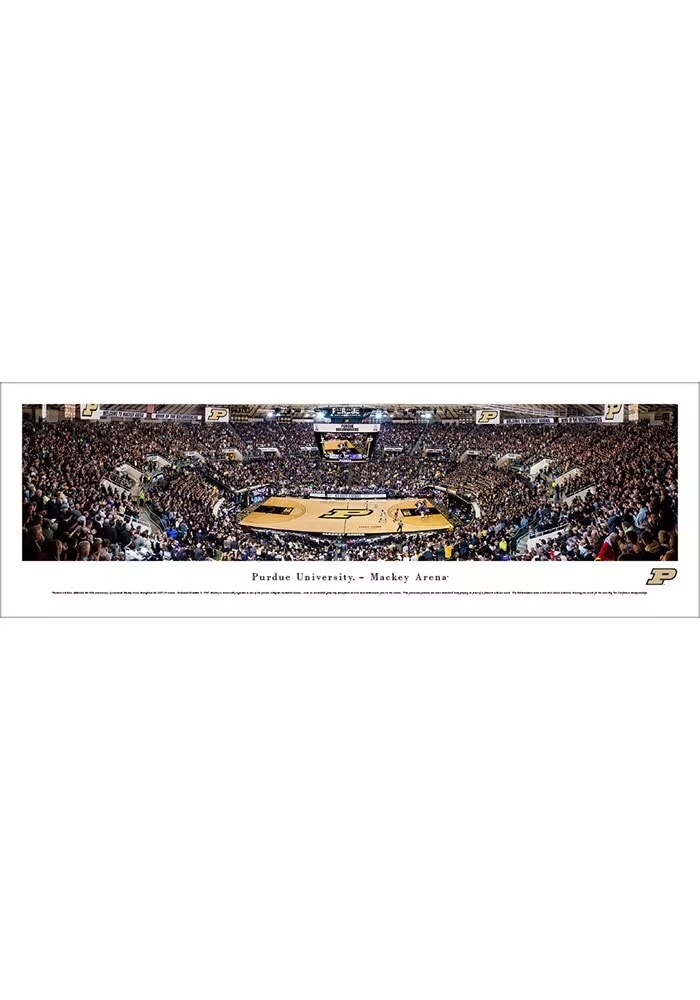 Black Purdue Boilermakers Mackey Arena Tubed Unframed Poster