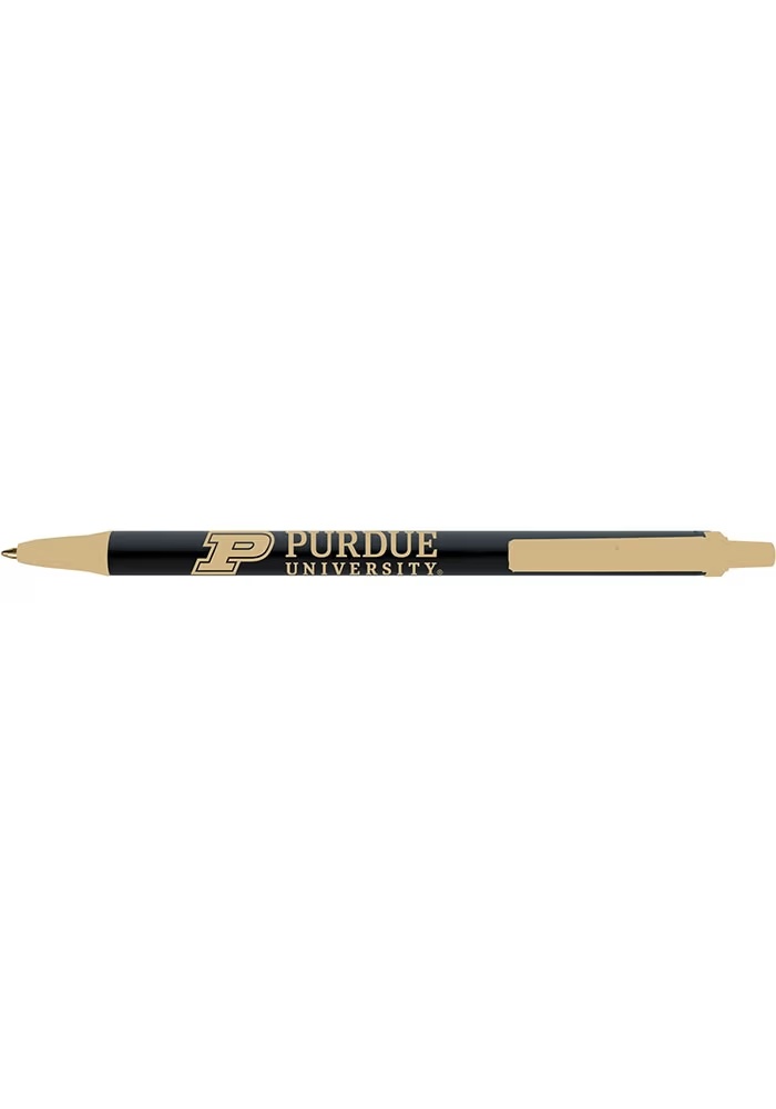 Black Purdue Boilermakers Bic Click Stick Pen Set