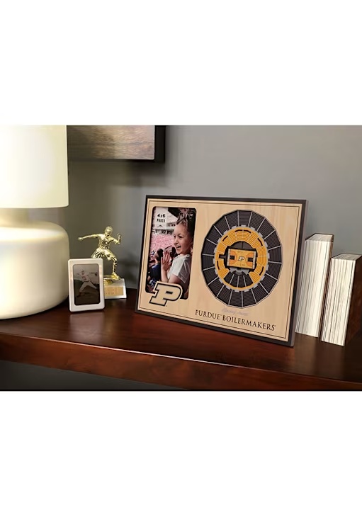 Brown Purdue Boilermakers Stadium View 4x6 Graphic Picture Frame