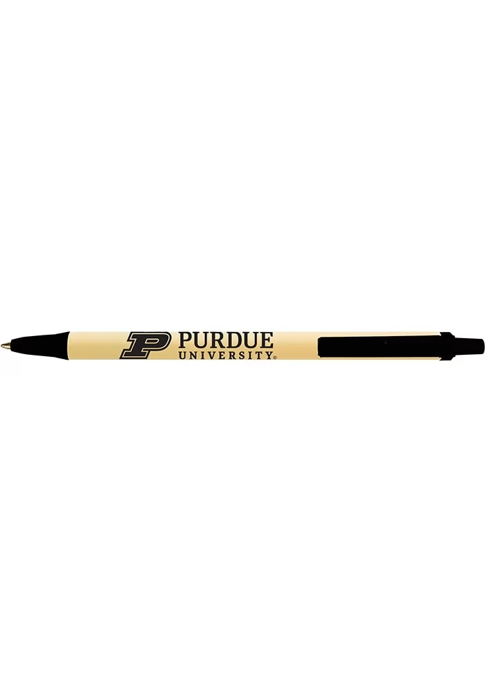 White Purdue Boilermakers Bic Click Stick Pen Set
