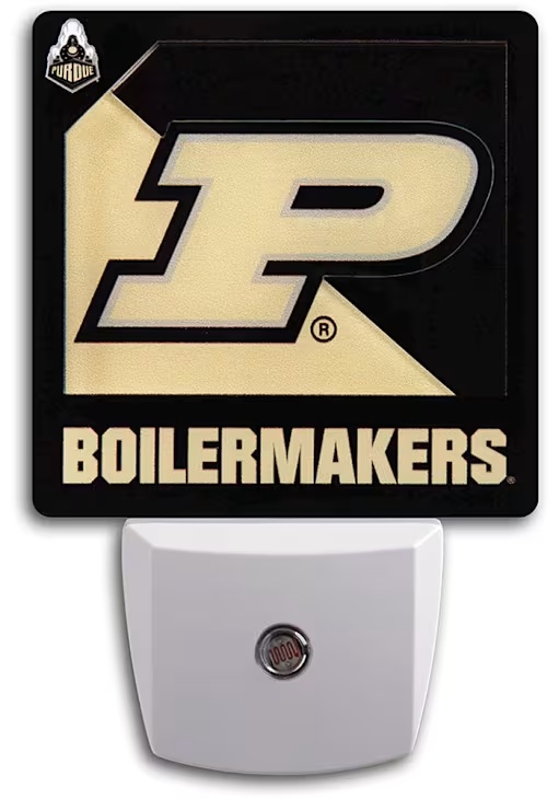 Gold Purdue Boilermakers 3D Logo Series Night Light