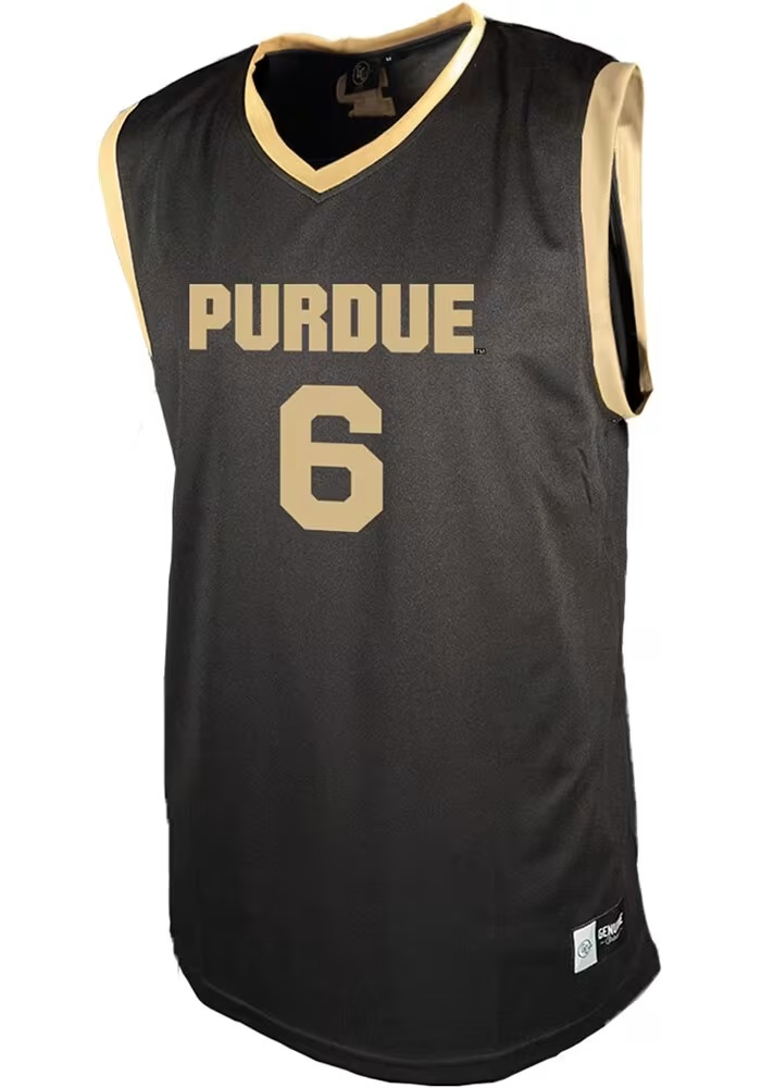 Aaron Fine Mens Black Purdue Boilermakers NIL Basketball Jersey