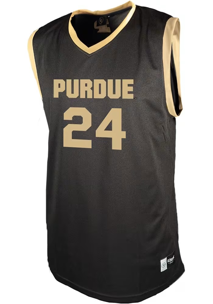 Gicarri Harris Mens Black Purdue Boilermakers NIL Basketball Jersey 2 Gicarri Harris Mens Black Purdue Boilermakers NIL Basketball Jersey