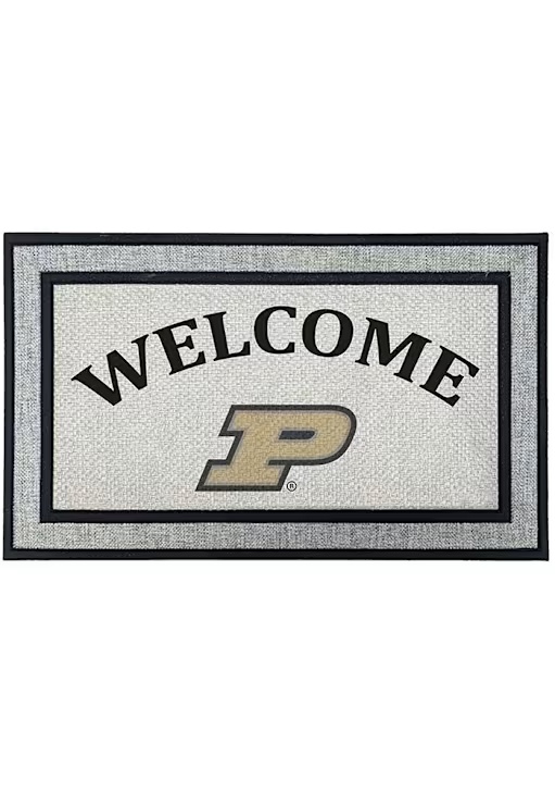 Ash Purdue Boilermakers Welcome 18x30 Door Mat