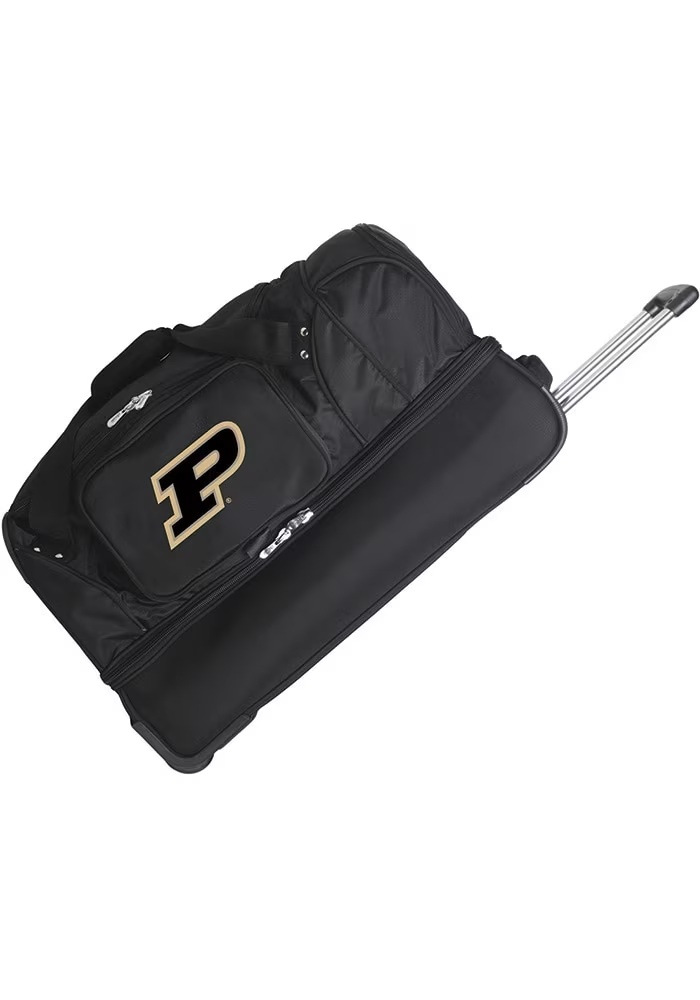 27 Rolling Duffel Purdue Boilermakers Luggage - Black