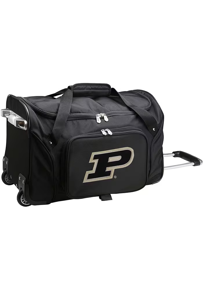 22 Rolling Duffel Purdue Boilermakers Luggage - Black