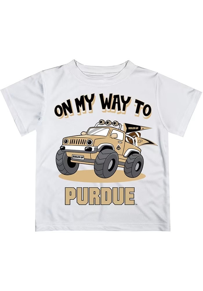 Infant Purdue Boilermakers White Vive La Fete On My Way Short Sleeve T-Shirt