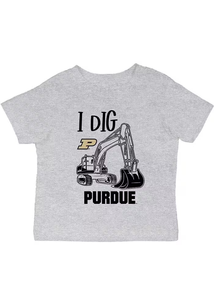 Infant Purdue Boilermakers Grey Vive La Fete Excavator Short Sleeve T-Shirt