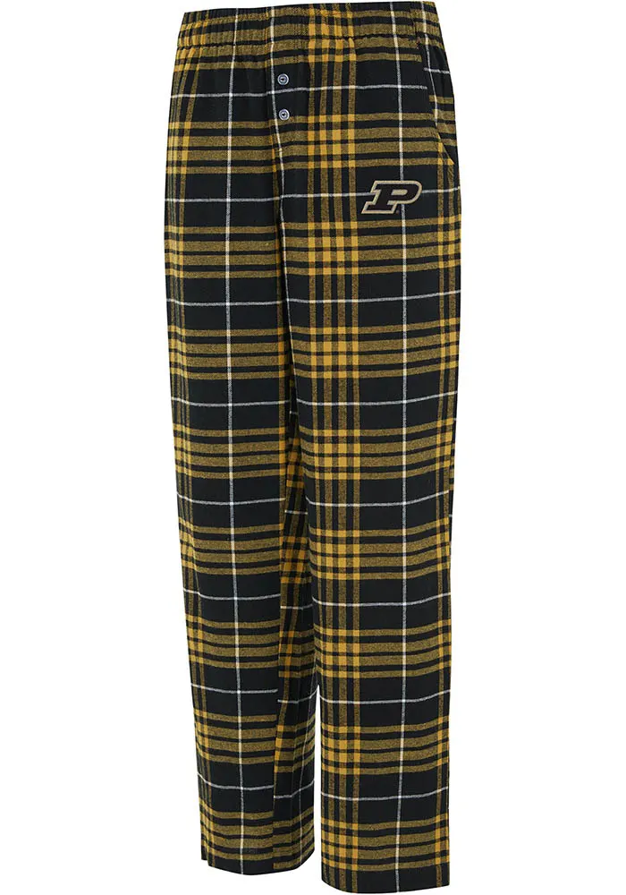 Womens Purdue Boilermakers Black Concepts Sport Vector Loungewear Sleep Pants
