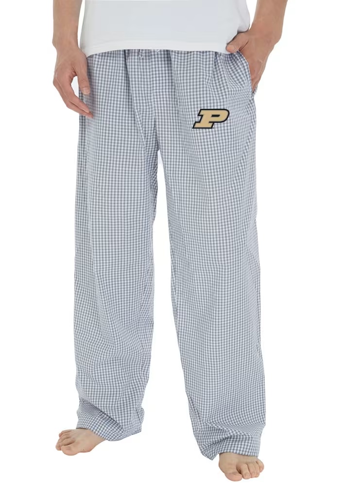Mens Purdue Boilermakers Grey Concepts Sport Tradition Loungewear Sleep Pants